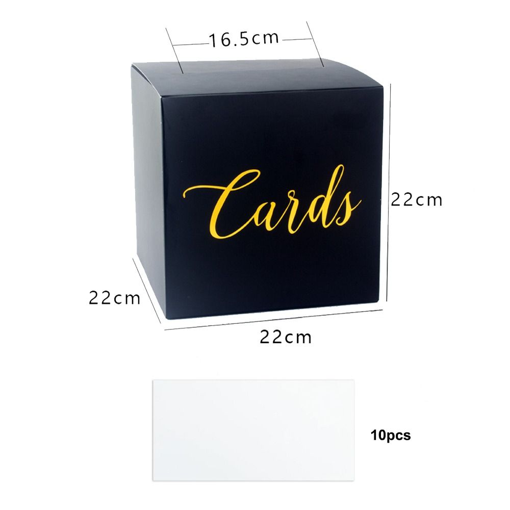 Wedding Card Box - 収納ボックス ホワイト ブラック ウェディングカードボックス 祝福 エレガント
