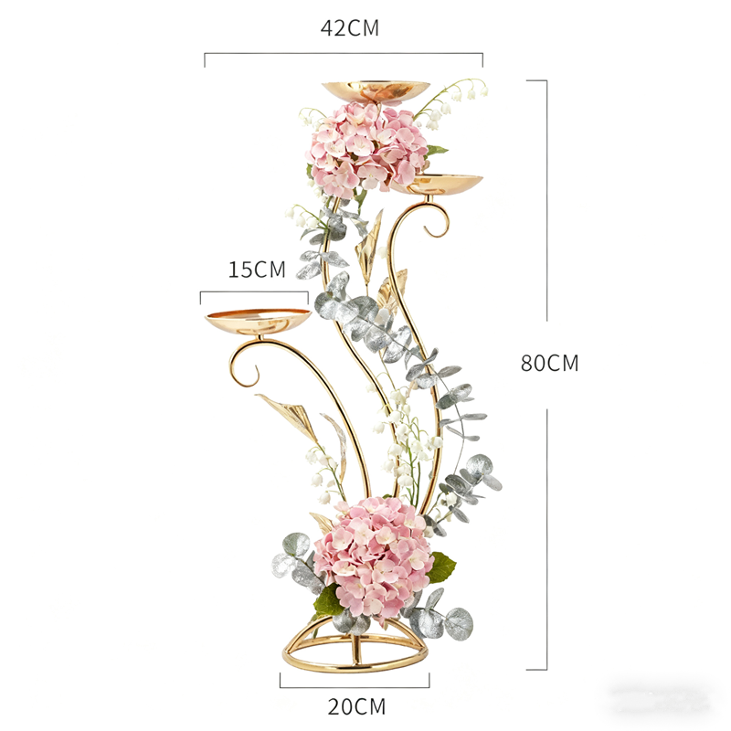 Wedding Decor Supply Store - ゴールドフラワースタンド 結婚式パーティー用品店、お祭りのお祝いの背景、家の装飾、婚約祝い、新築祝いのギフト