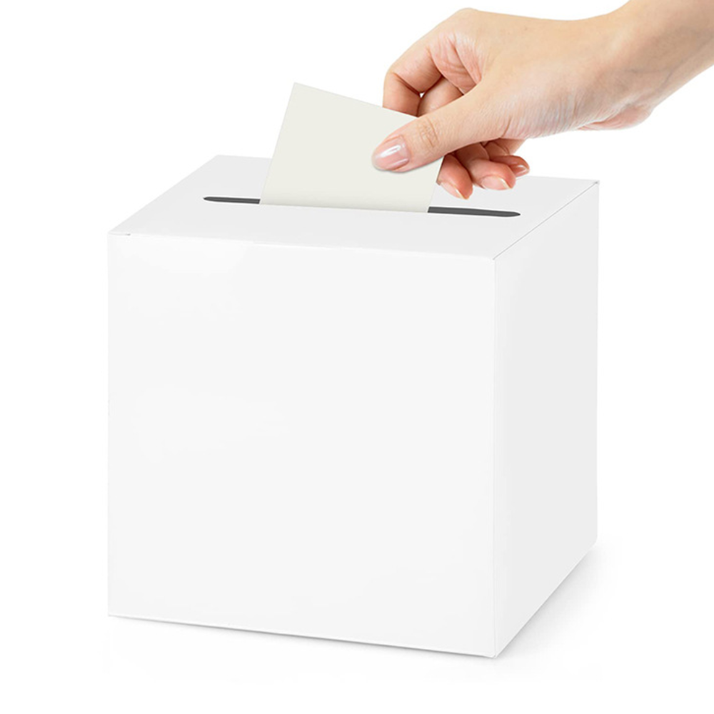 Wedding Card Box - 収納ボックス ホワイト ブラック ウェディングカードボックス 段ボール製 エレガントな投票カードボックス