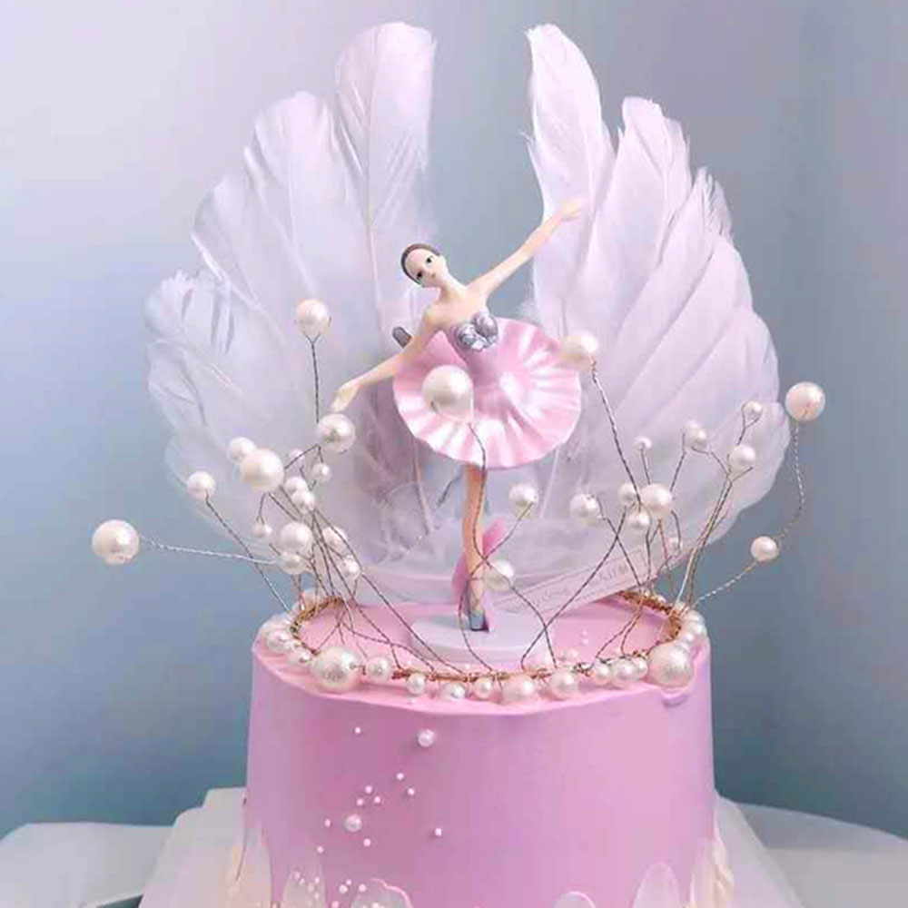 Good Supply Wedding Cake - 3 個の良質バレリーナ置物ダンスガールケーキデコレーション女の子プリンセス誕生日、結婚式、バレエパーティー用品
