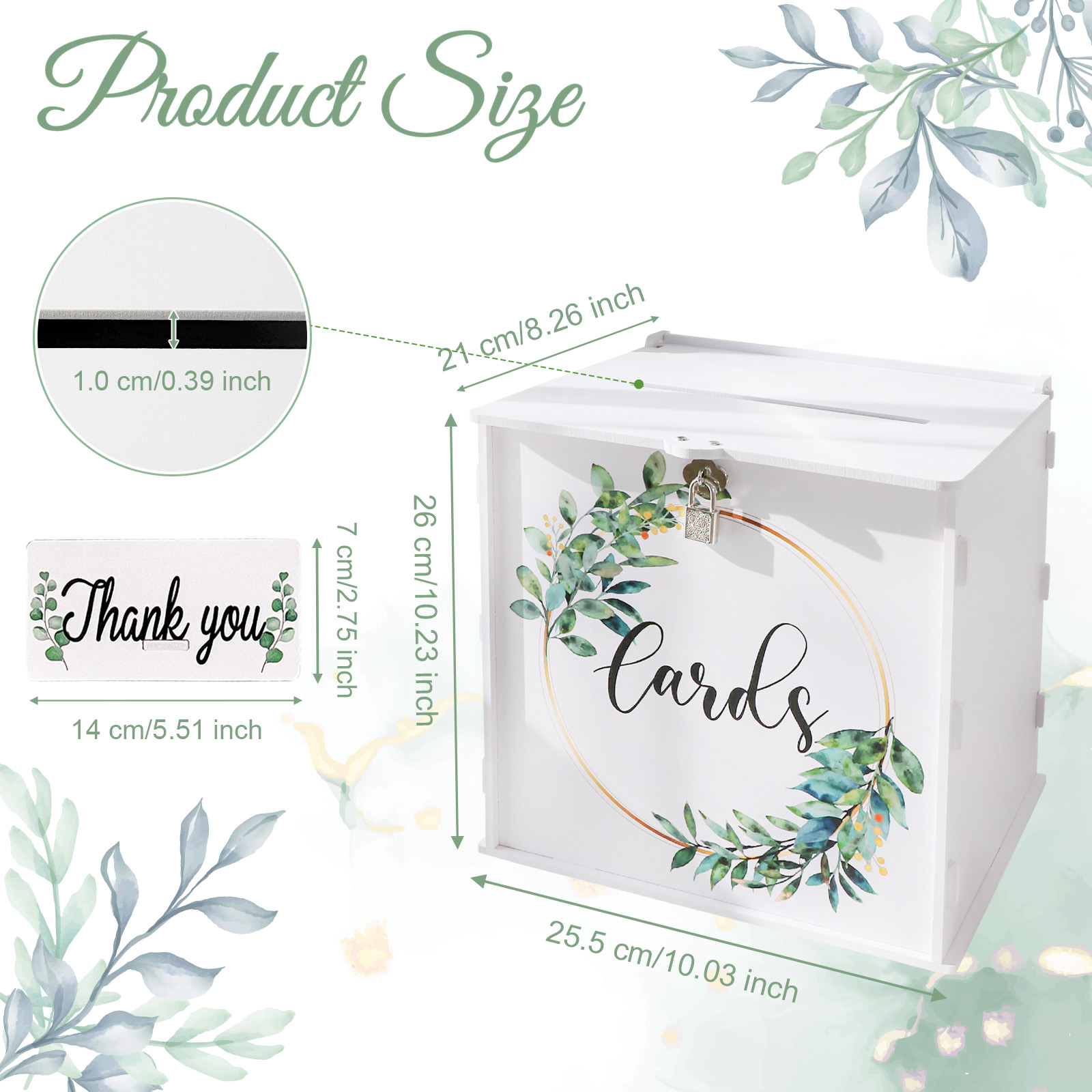 ロック付きウェディングカードボックス、レセプション用PVCウ - Wedding Card Box のレビューと価格