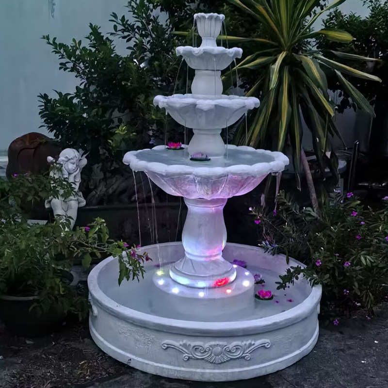 ヨーロッパ風の3階建てウェディング噴水中庭装飾バルコニー、シ - Wedding Fountain のレビューと価格