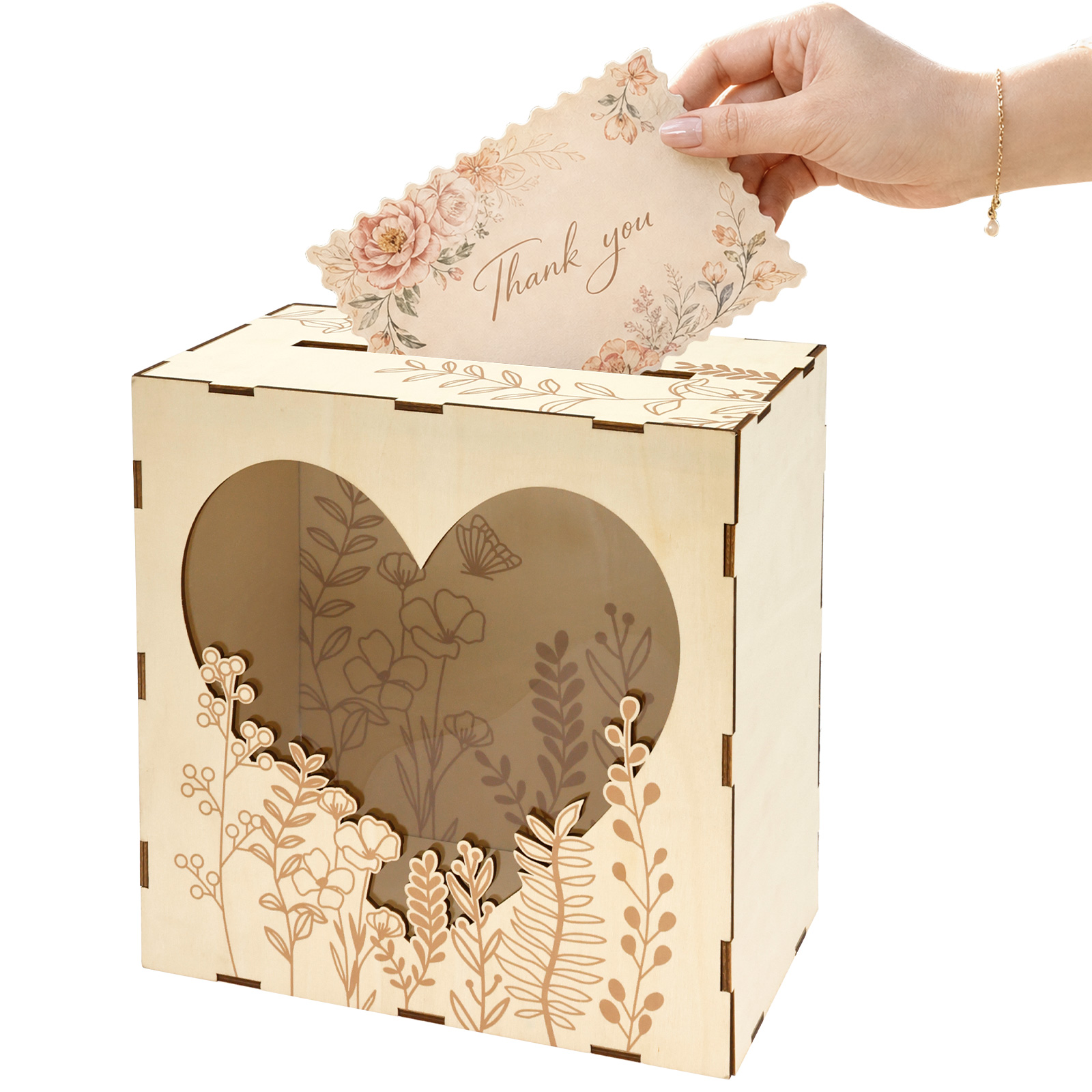 ウェディングカードボックス 木製ウェディングカード収納ボック - Wedding Card Box のレビューと価格
