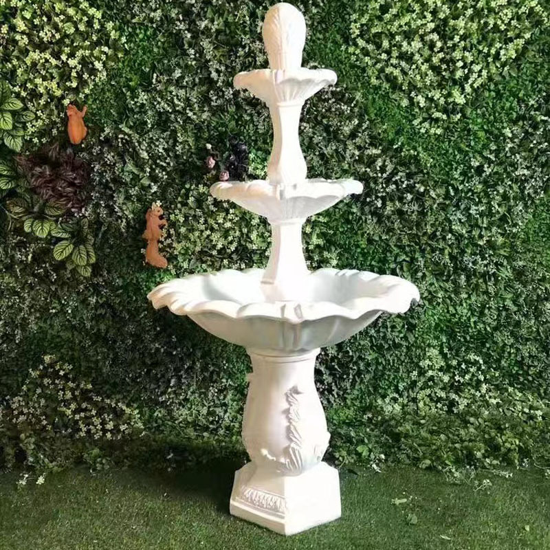 2メートルの薄いグラスファイバー製噴水、グラスファイバー噴水 - Wedding Fountain のレビューと価格