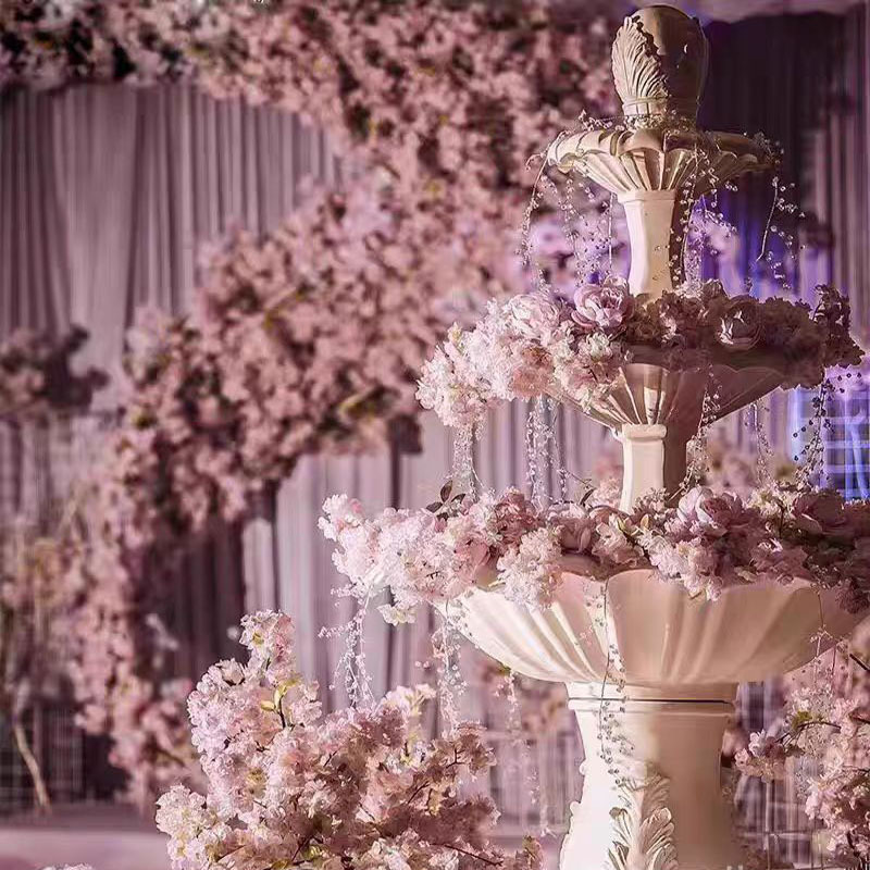 2メートルの薄いグラスファイバー製噴水、グラスファイバー噴水 - Wedding Fountain のレビューと価格