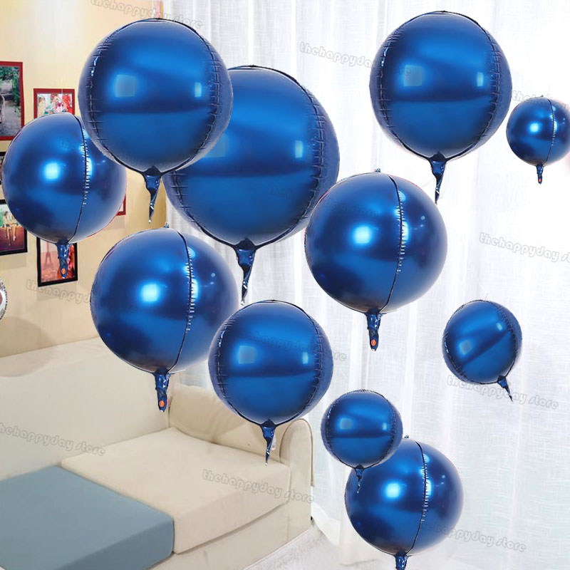 50～10インチ 4Dラウンドフォイルバルーン メタルネイビ - Confetti Balloon Set のレビューと価格