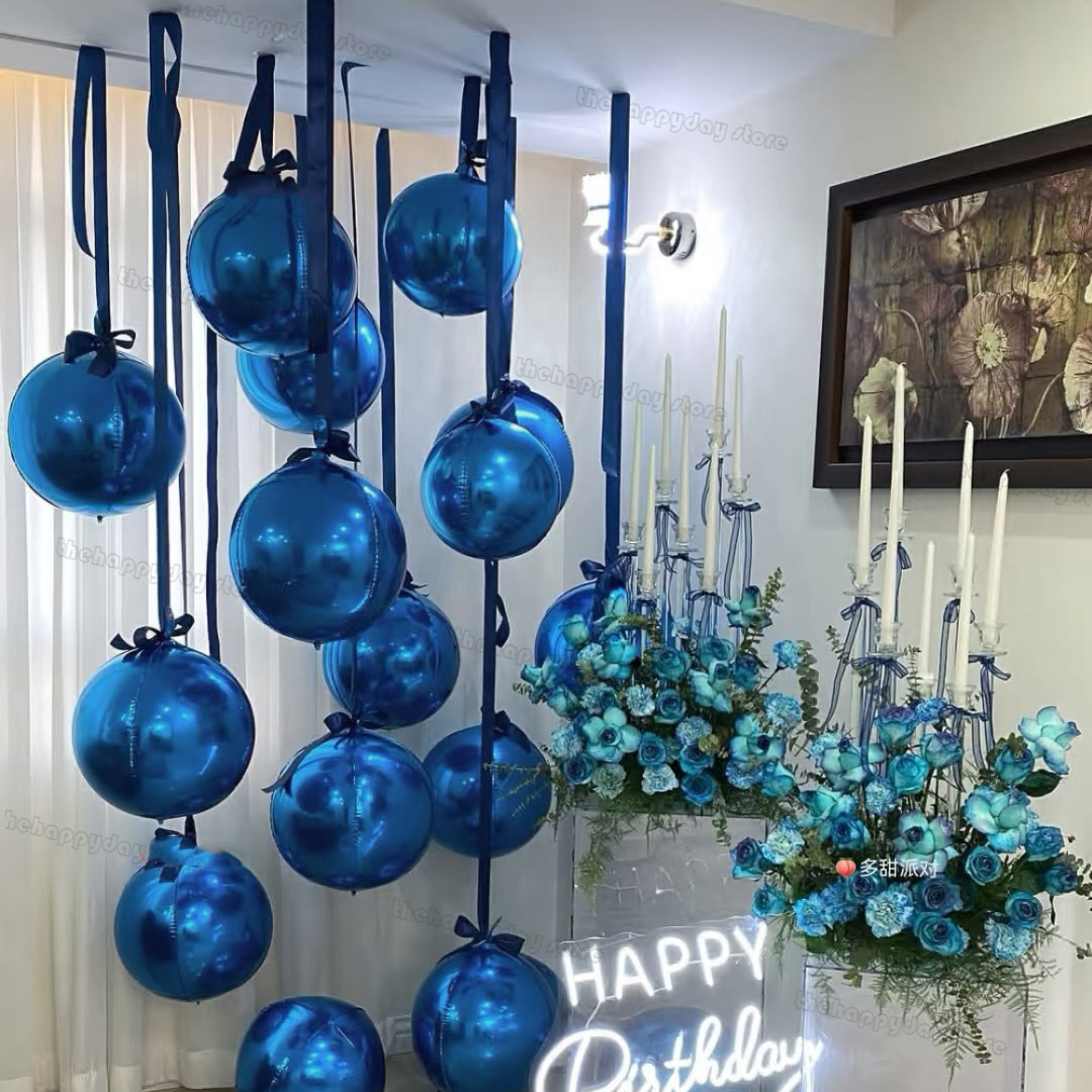 50～10インチ 4Dラウンドフォイルバルーン メタルネイビ - Confetti Balloon Set のレビューと価格