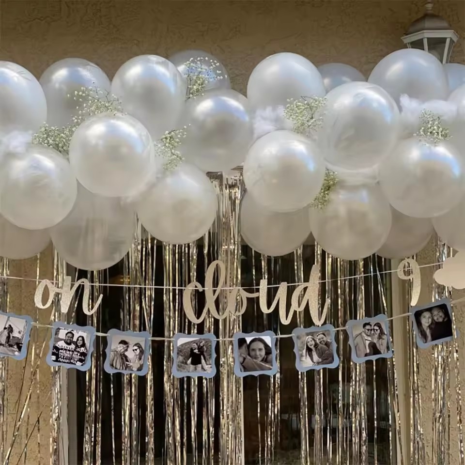21 個真珠光沢のある白い風船 5/10/12 インチラテッ - Confetti Balloon Set のレビューと価格