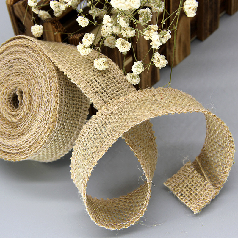 天然ジュート黄麻布リボン,ロールあたり2m,工芸品,素朴なヴ - Wedding Supply Rentals のレビューと価格