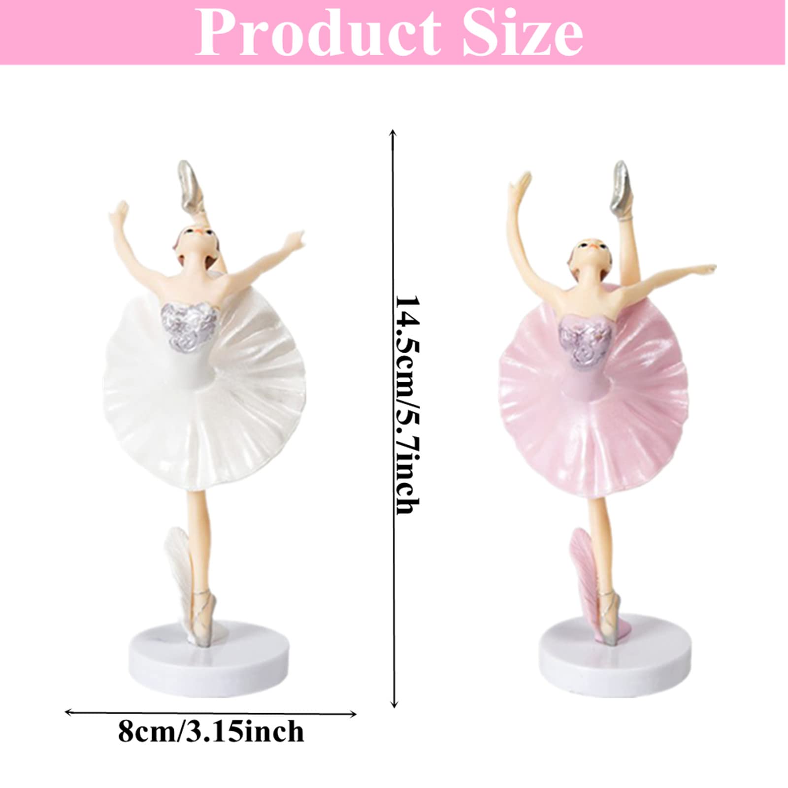 3 個の良質バレリーナ置物ダンスガールケーキデコレーション女 - Good Supply Wedding Cake のレビューと価格