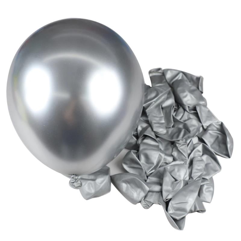 30/20/10 個メタリックシルバー誕生日バルーン 12  - Confetti Balloon Set のレビューと価格