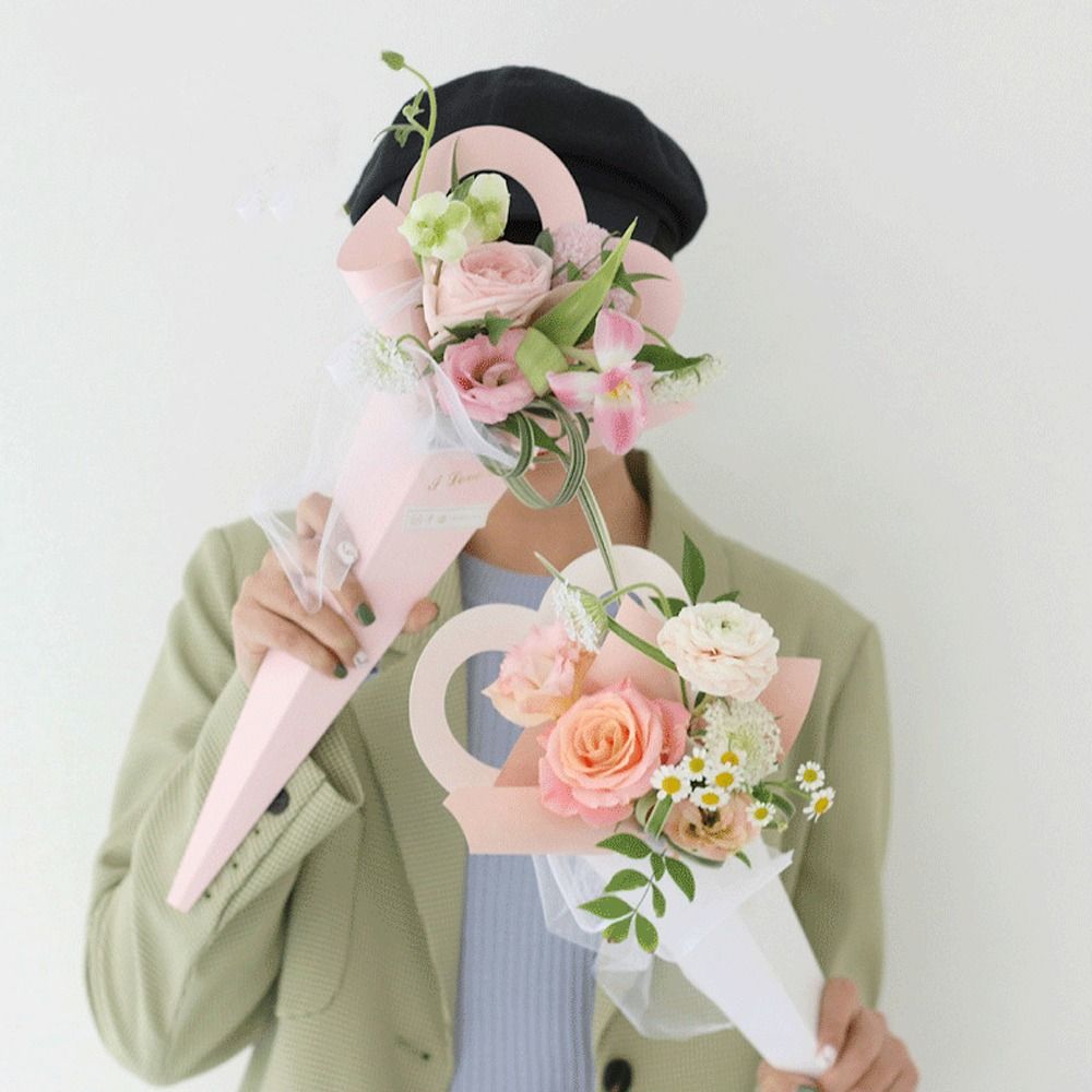 10 個ロマンチックなハートシングルフラワーボックス DIY - Wedding Packaging のレビューと価格