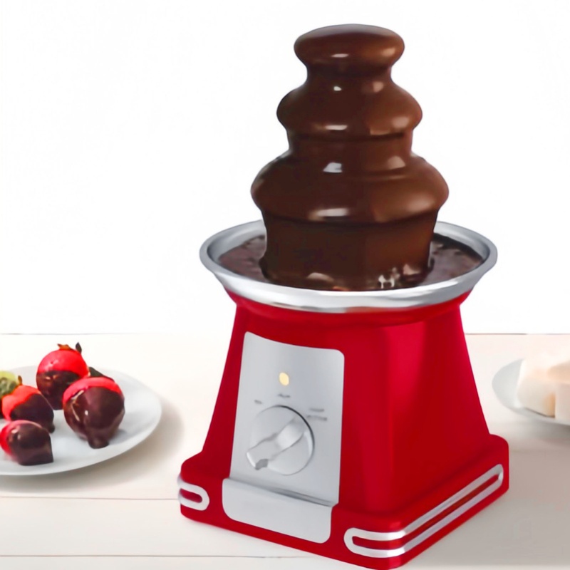 ステンレス製3段ミニチョコレートファウンテン電気フォンデュマ - Wedding Fountain のレビューと価格
