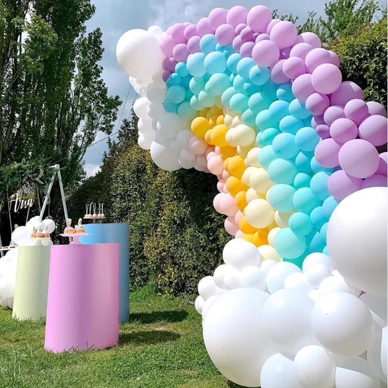 マカロンラテックスバルーン,30または60個,5インチ,パス - Confetti Balloon Set のレビューと価格